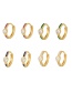 Fashion White Brass Set Zircon Drop Earrings