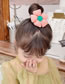 Fashion Grid Green Flower [hairpin] Fabric Check Flower Hair Clip