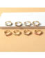 Fashion Cyan-2 Brass Gold Plated Zirconium Drip Oil Cross Ring