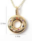 Fashion Gold Bronze Diamond Ring Necklace