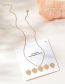 Fashion Gold Alloy Geometric Heart Necklace Set