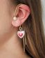 Fashion Gold Alloy Heart Pearl Ear Cuff
