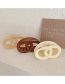 Fashion Beige Acrylic Transparent Double Ring Grip