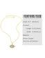 Fashion Gold Bronze Zirconium Eye Necklace