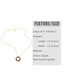 Fashion Gold Zirconium Geometry Necklace In Copper