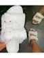 Fashion White Thick-soled Slip-on Slipper