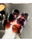 Fashion Gradient Powder Alloy Diamond Large Square Frame Sunglasses