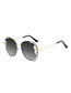 Fashion Black Gold Frame All Black [polarized] Diamonds Alloy Diamond Large Frame Sunglasses