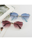 Fashion (purple) 3d Diamond Sunglasses Butterfly Polygon Diamond Sunglasses