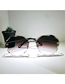 Fashion Lw [wine Red] Alloy Polygon Large Frame Sunglasses