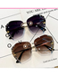 Fashion Bee Diamond [brown] Alloy Diamond Bee Sunglasses