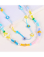 Fashion Suit Resin Rice Beads Beaded Multilayer Necklace Earring Set
