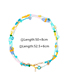 Fashion Color Colorful Rice Beads And Pearl Beaded Necklace