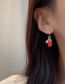 Fashion A Pair Of Strawberry Ear Hooks Alloy Strawberry Flower Stud Earrings