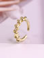 Fashion Gold Gold Plated Brass Wrap Knot Open Ring