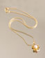 Fashion Gold Copper Gold Plated Pearl Flower Necklace