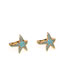 Fashion White Diamond Brass Inlaid Zirconium Starfish Ear Cuff