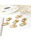 Fashion Black Diamond Copper Gold Plated Zirconium Hoop Earrings