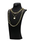 Fashion Platinum Around 65cm Copper Gold Plated Geometric Chain Necklace