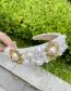 Fashion White Fabric Alloy Pearl Pattern Headband