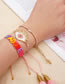 Fashion Package Price Mi-s210230 Rice Beads Woven Letters Beaded Woven Eyes Multilayer Bracelet