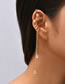 Fashion Gold Alloy Geometric Tassel Star Ear Clip Set