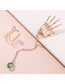 Fashion Gold Alloy Geometric Tassel Claw Ear Clip Set