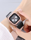 Fashion Pink Silicone Square Watch