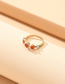 Fashion Gold Alloy Diamond Geometric Ring