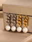 Fashion 3-gold Titanium Geometric Chain Drop Earrings