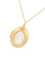 Fashion Gold Copper Pearl Palm Ring Pendant Necklace