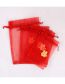 Fashion Big Red 11x16cm (50 Batches For A Single Color) Mesh Drawstring Organizer Drawstring Pocket