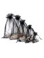 Fashion Black Organza Drawstring Drawstring Bag