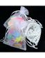 Fashion Snow Cyan (100 Batches For A Single Color) Organza Zipper Bag