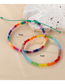 Fashion Color Colorful Beaded Braided Bracelet Set