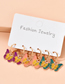 Fashion Color Acrylic Drop Butterfly Earring Set