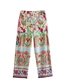 Fashion Color Printed Straight-leg Trousers
