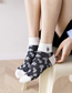 Fashion Five Pairs Cow Floral Embroidered Plaid Striped Flower Cotton Socks Set
