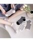 Fashion Five Pairs Contrast Pattern Embroidered Cotton Socks Set