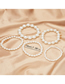 Fashion White Elephant Pearl Beaded Bracelet Set