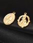 Fashion Golden Mother-daughter--a Pendant Titanium Steel Three-dimensional Mother And Daughter Diy Jewelry Accessories