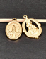 Fashion Gold Jesus--pendant One Titanium Steel Stereoscopic Jesus Diy Jewelry Accessories