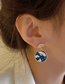 Fashion A Pair Of Cloud Earrings (h5379) Alloy Drip Oil Tag Cloud Earrings