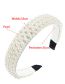 Fashion Broadside Large And Small Pearl Wide-brimmed Headband