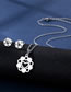 Fashion Bear-4 Titanium Bear Stud Necklace Set