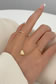 Fashion White K Pearl S371 Solid Copper Pearl Link Ring
