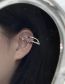 Fashion Silver Alloy Inlaid Zirconium Tassel Asymmetric Ear Cuff