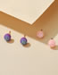 Fashion Color Alloy Diamond Ball Stud Earrings Set
