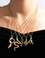 Fashion Gold Alloy Geometric Snake Necklace Set