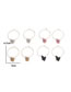 Fashion Color Acrylic Glitter Butterfly Earring Set